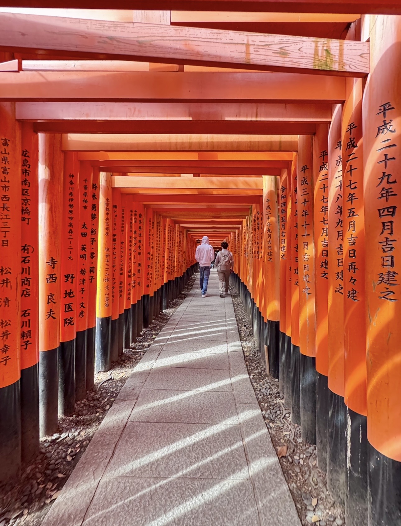 Torii gate tunnel at Fushimi Inari