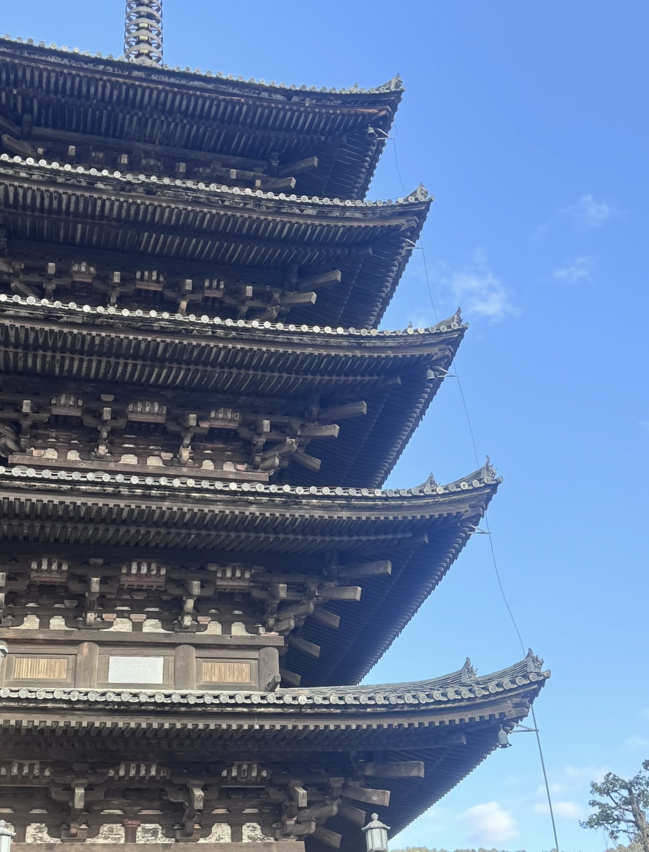 Hokan-ji pagoda close-up tiers