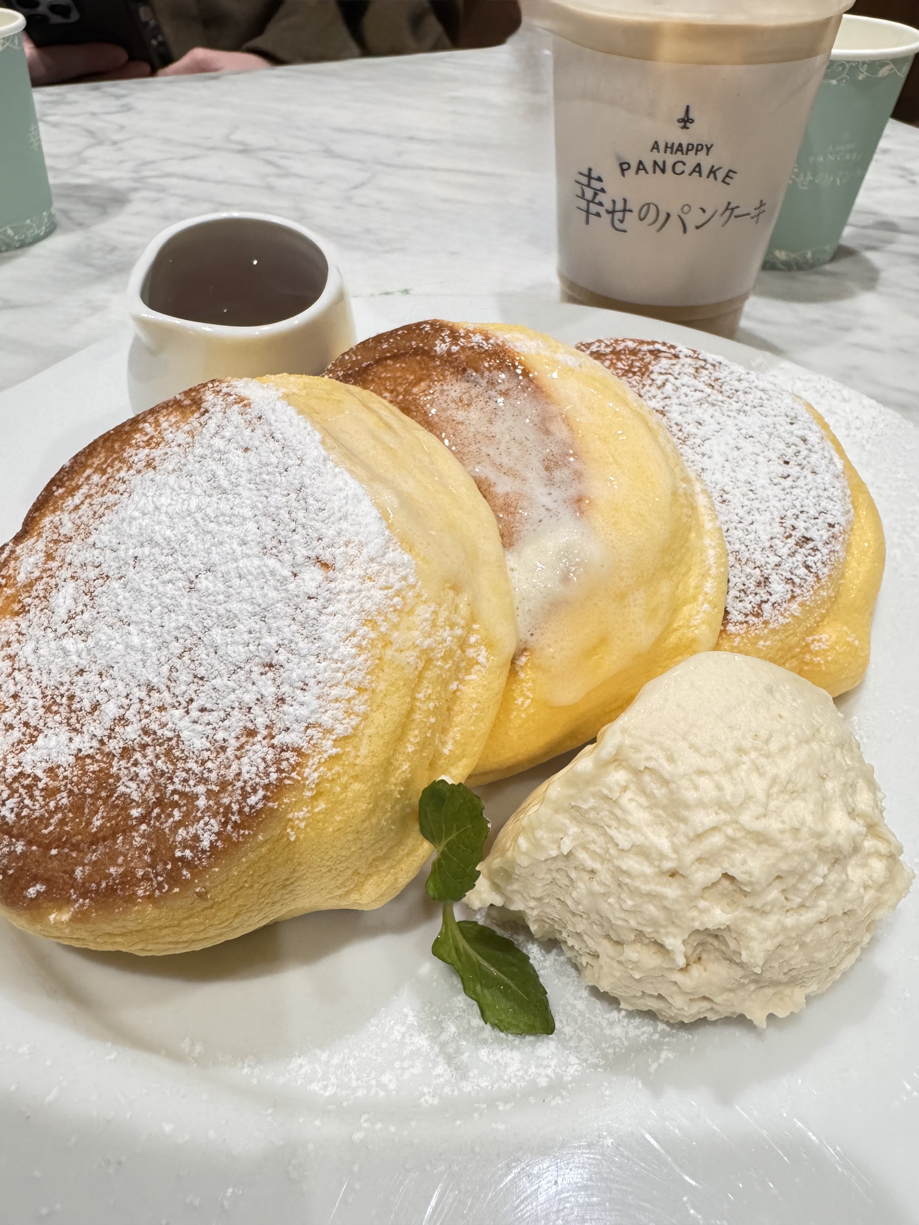 Happy Pancake soufflé stack